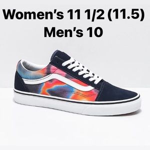 Vans Bright Neon Tie Dye Rainbow Aura Old Skools